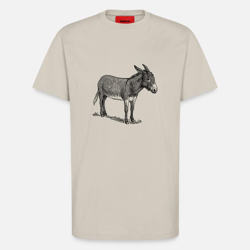 Esel - T-Shirt - made by SPREAD - WARM CLAY