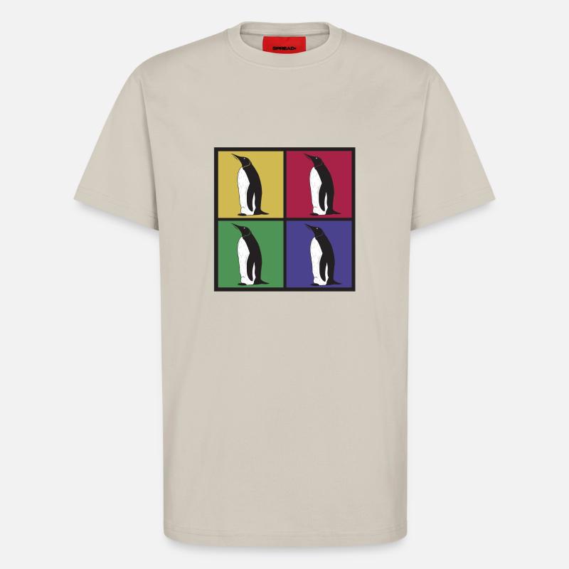 Pinguin Pinguine Pingu - T-Shirt - made by SPREAD - WARM CLAY