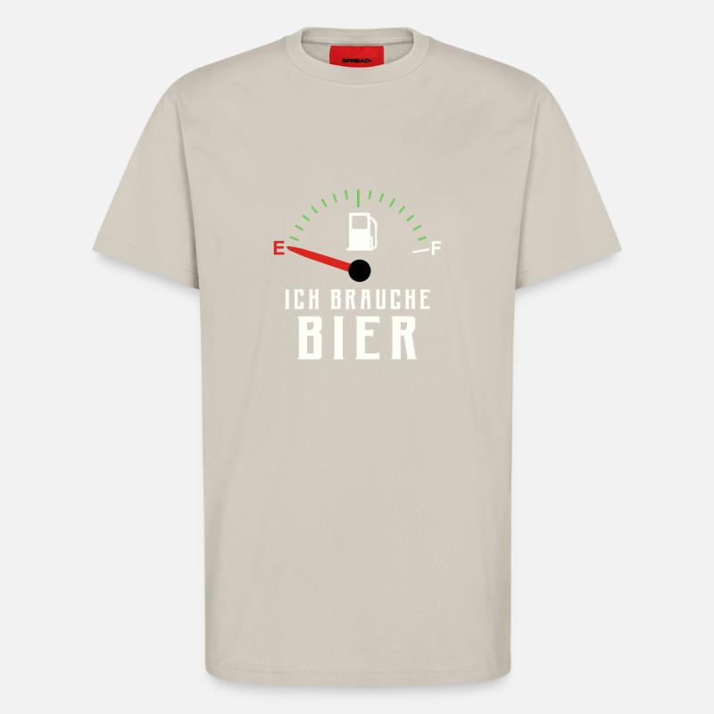ICH BRAUCHE BIER - T-Shirt - made by SPREAD - WARM CLAY