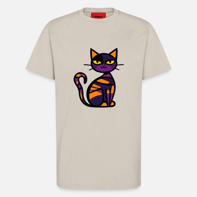 Cat Halloween Comic Cat - T-Shirt - made by SPREAD - WARM CLAY