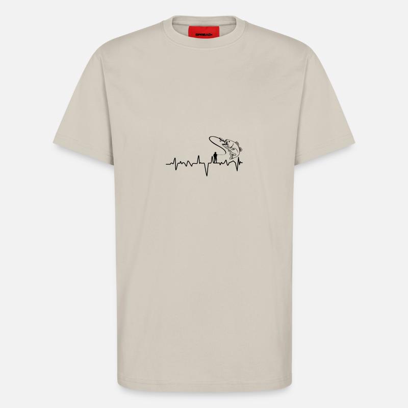 Fishing Evolution Fish - T-Shirt - made by SPREAD - WARM CLAY