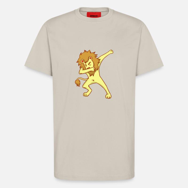 DAB Löwe - tanzen - Geschenk - T-Shirt - made by SPREAD - WARM CLAY