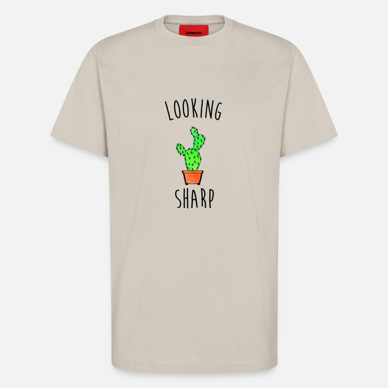 Looking Sharp Cactus Pun - T-Shirt - made by SPREAD - WARM CLAY