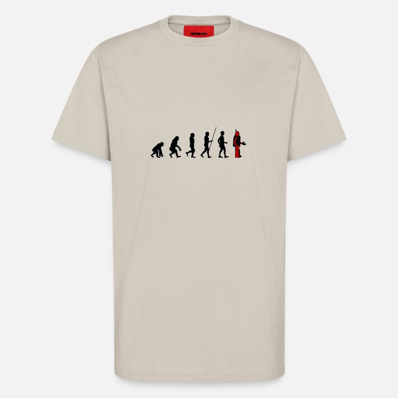 Evolution - Robot - T-Shirt - made by SPREAD - WARM CLAY