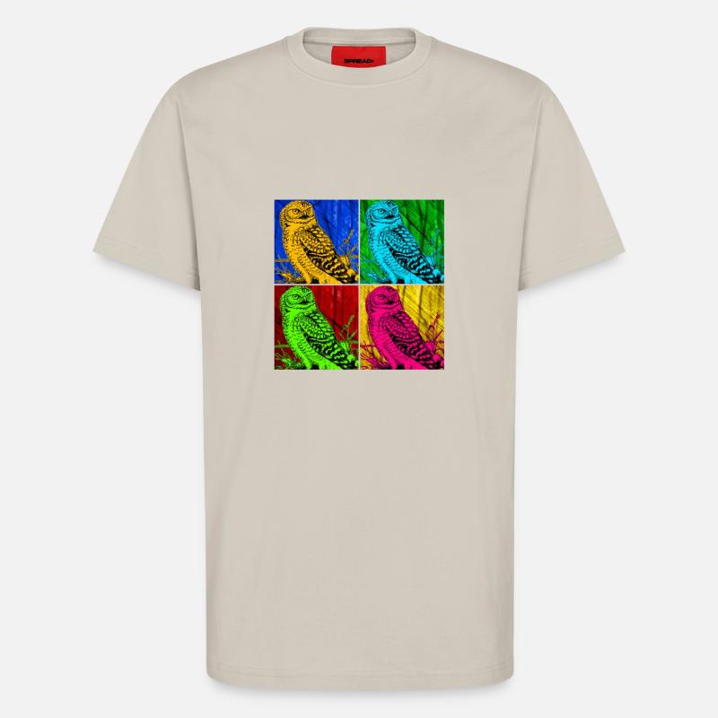 Eule - T-Shirt - made by SPREAD - WARM CLAY