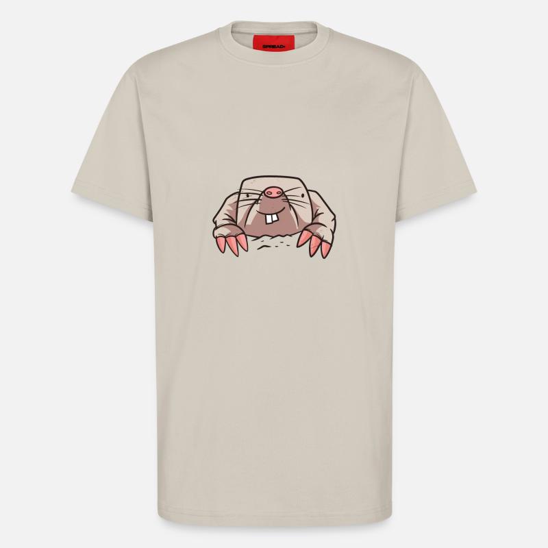 Maulwurf Tier Geschenk - T-Shirt - made by SPREAD - WARM CLAY