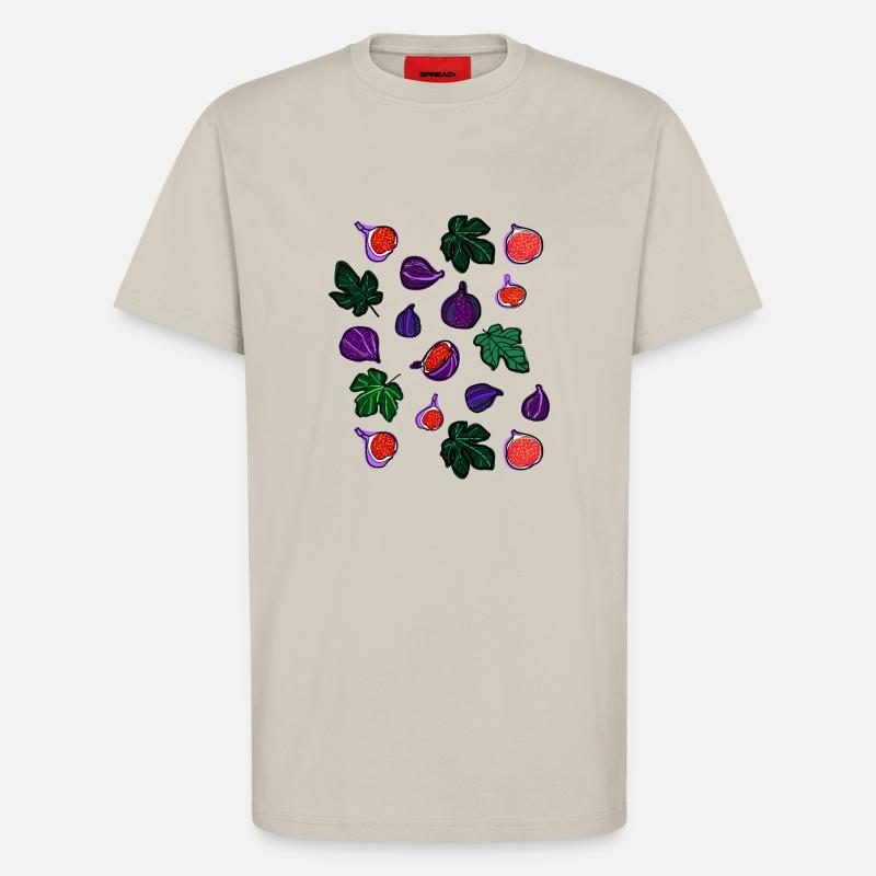 Feigen Früchte Muster1 - T-Shirt - made by SPREAD - WARM CLAY