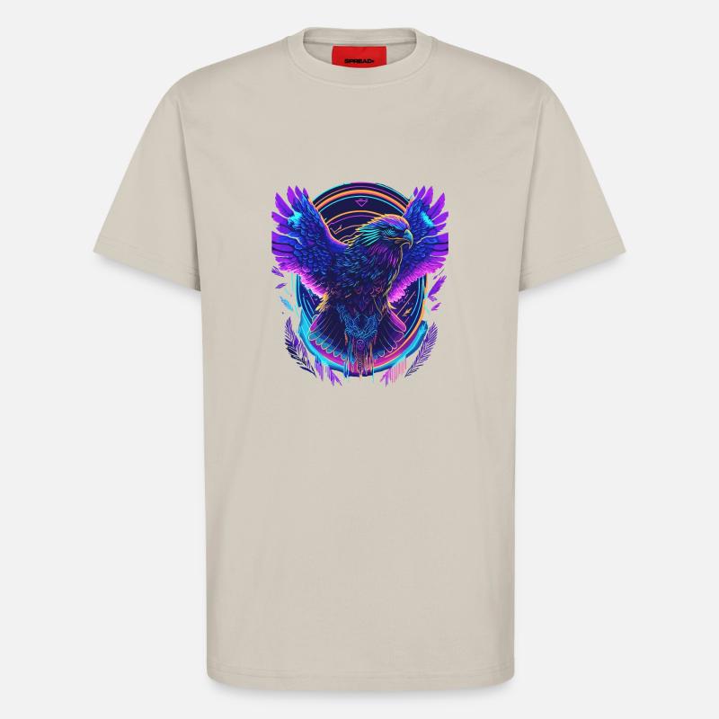 Flying Eagle Synthwave - T-Shirt - made by SPREAD - WARM CLAY