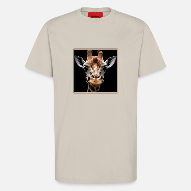 Giraffen realistic Giraffe - T-Shirt - made by SPREAD - WARM CLAY