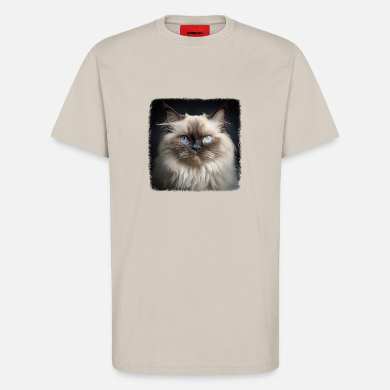 Chat de l’Himalaya Colourpoint Katze - T-shirt bio décontracté fabriqué en UE - WARM CLAY