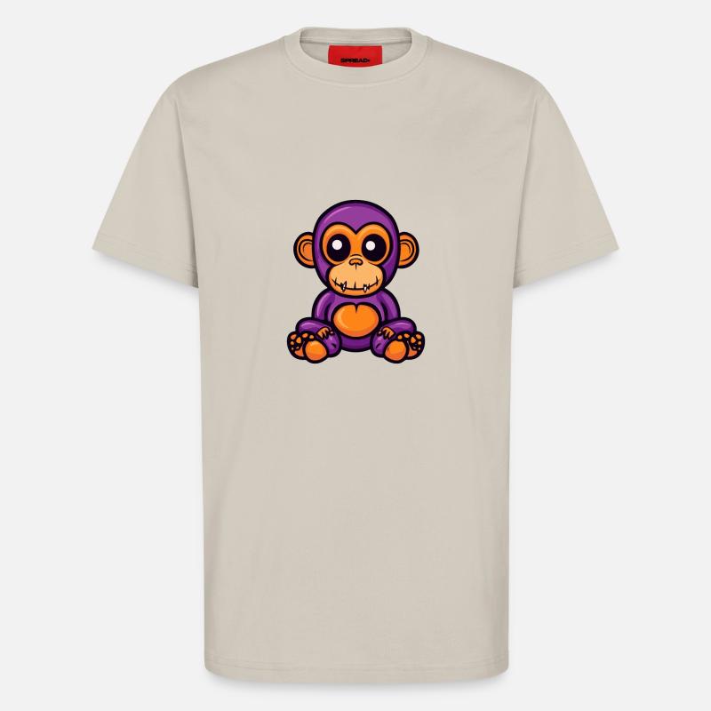 Monkey Halloween Comic Zombie - T-Shirt - made by SPREAD - WARM CLAY