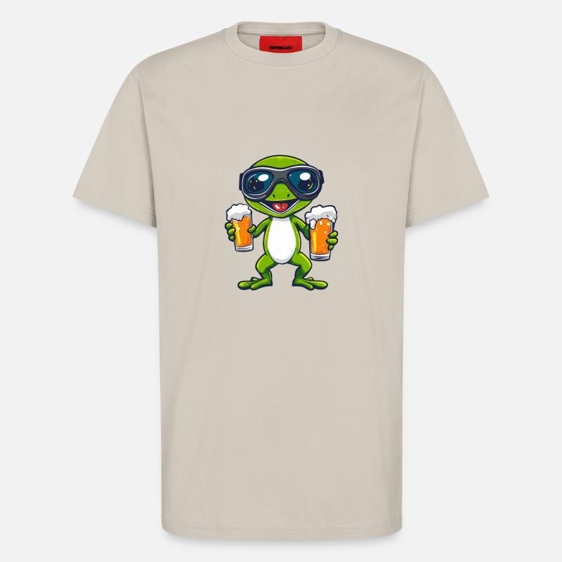 Lizard Ski Beer - T-Shirt - made by SPREAD - WARM CLAY