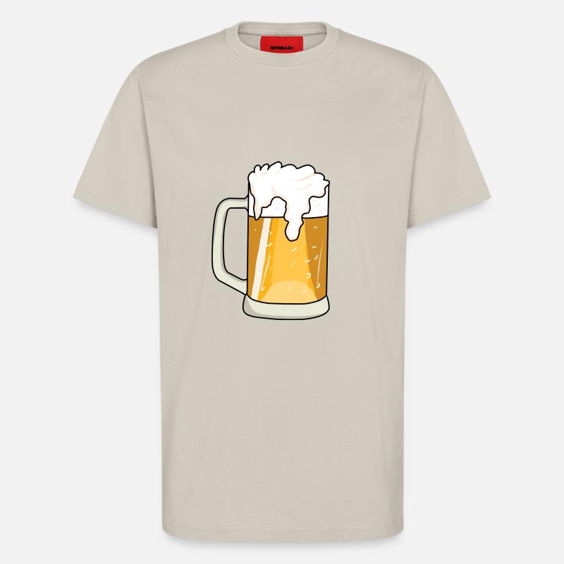 Bier - T-Shirt - made by SPREAD - WARM CLAY