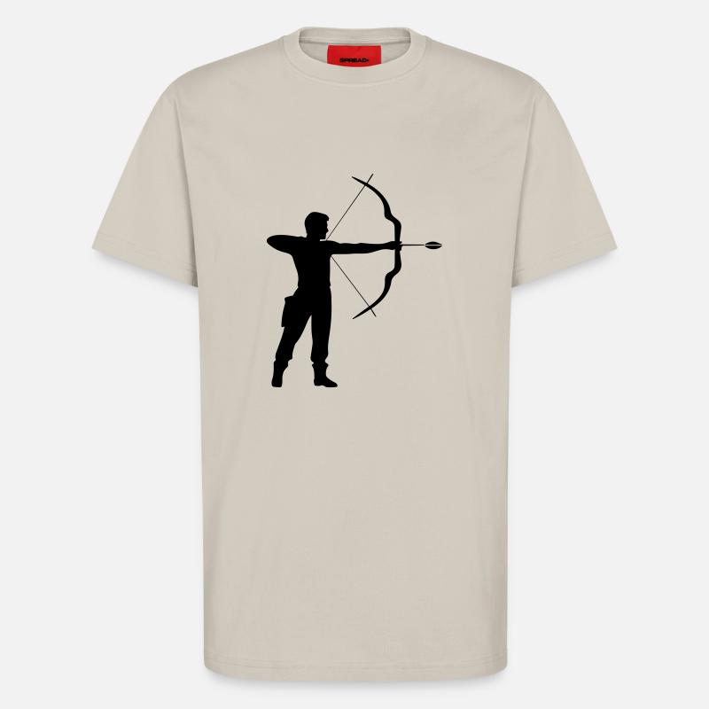 Bogenschießen Mann Symbol - T-Shirt - made by SPREAD - WARM CLAY