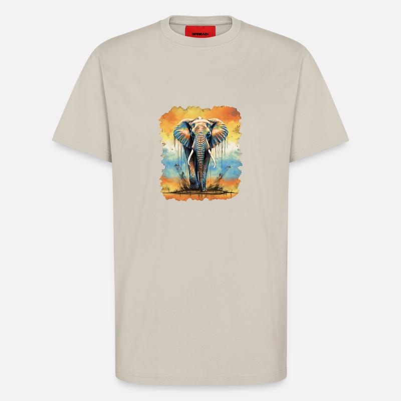 Elephant - T-Shirt - made by SPREAD - WARM CLAY