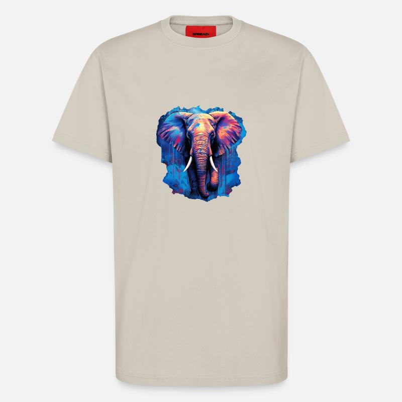 Elephant - T-Shirt - made by SPREAD - WARM CLAY