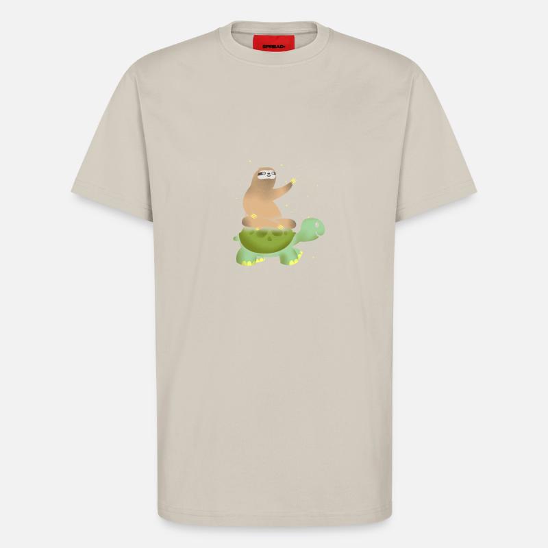 Sloth turtle gift - T-Shirt - made by SPREAD - WARM CLAY