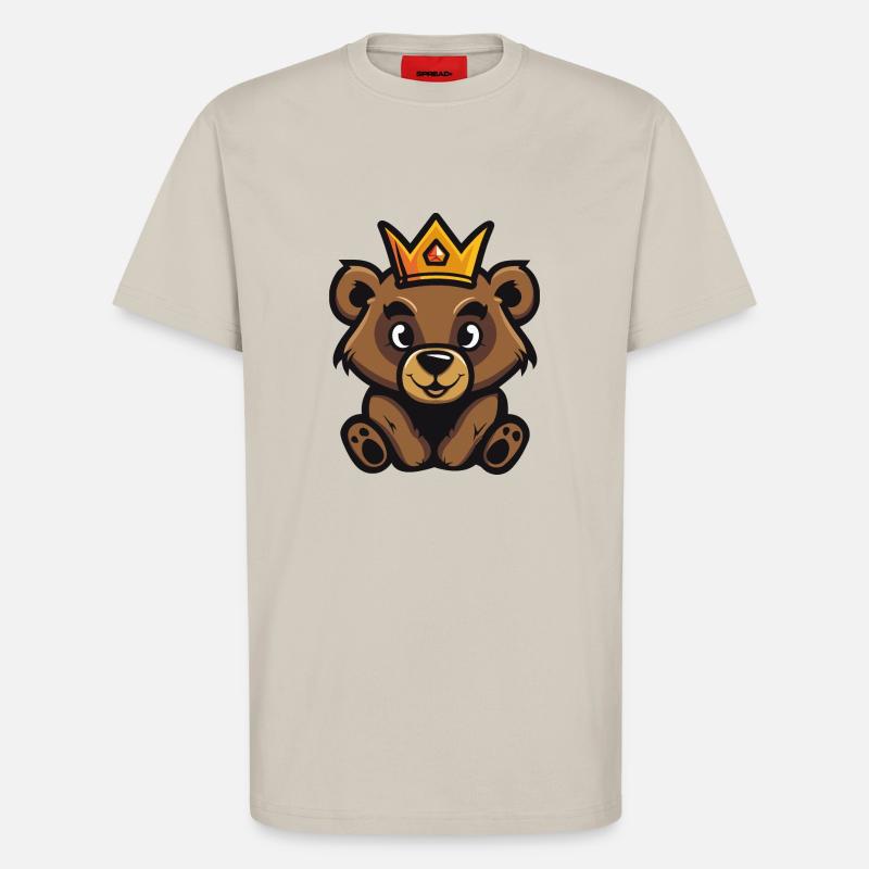 Bear Comic Crown - T-Shirt - made by SPREAD - WARM CLAY