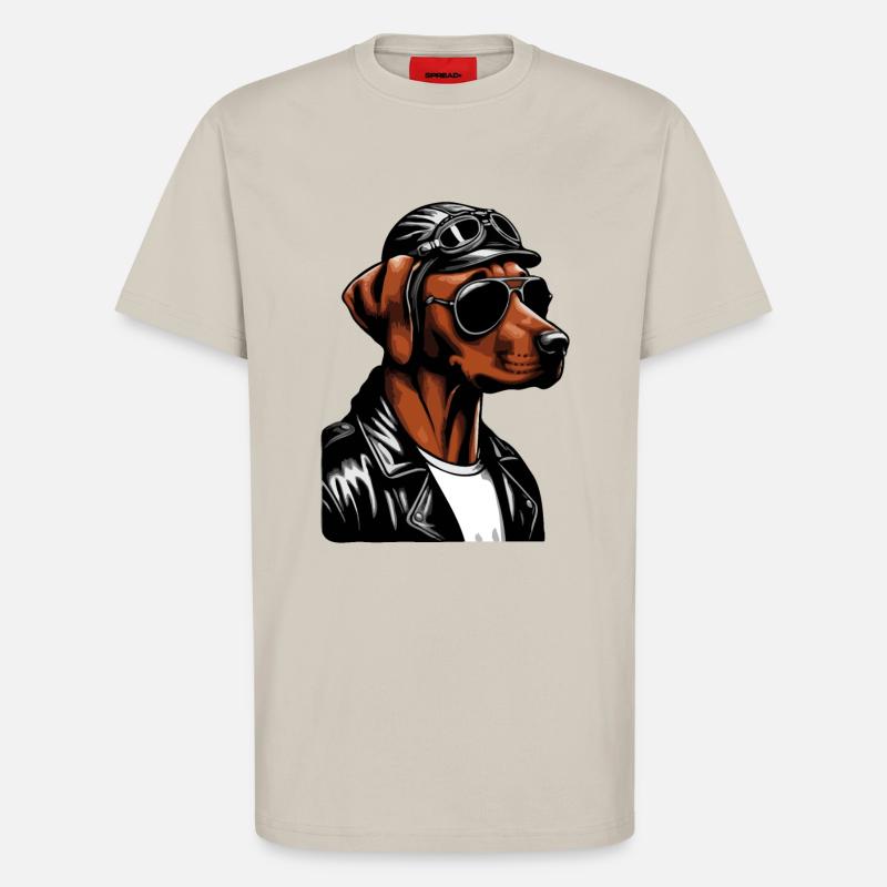 Rhodesian Ridgeback Cool Rhodesian Ridgebacks - T-Shirt - made by SPREAD - WARM CLAY