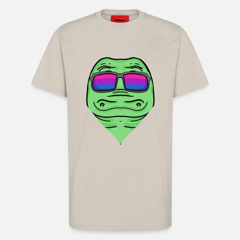 Bisexuell Krokodil Geschenk - T-Shirt - made by SPREAD - WARM CLAY