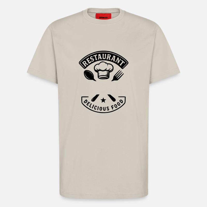 Restaurant leckeres Essen - NAME - T-Shirt - made by SPREAD - WARM CLAY