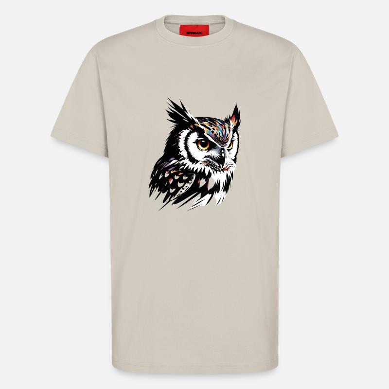 Coole Eule - T-Shirt - made by SPREAD - WARM CLAY