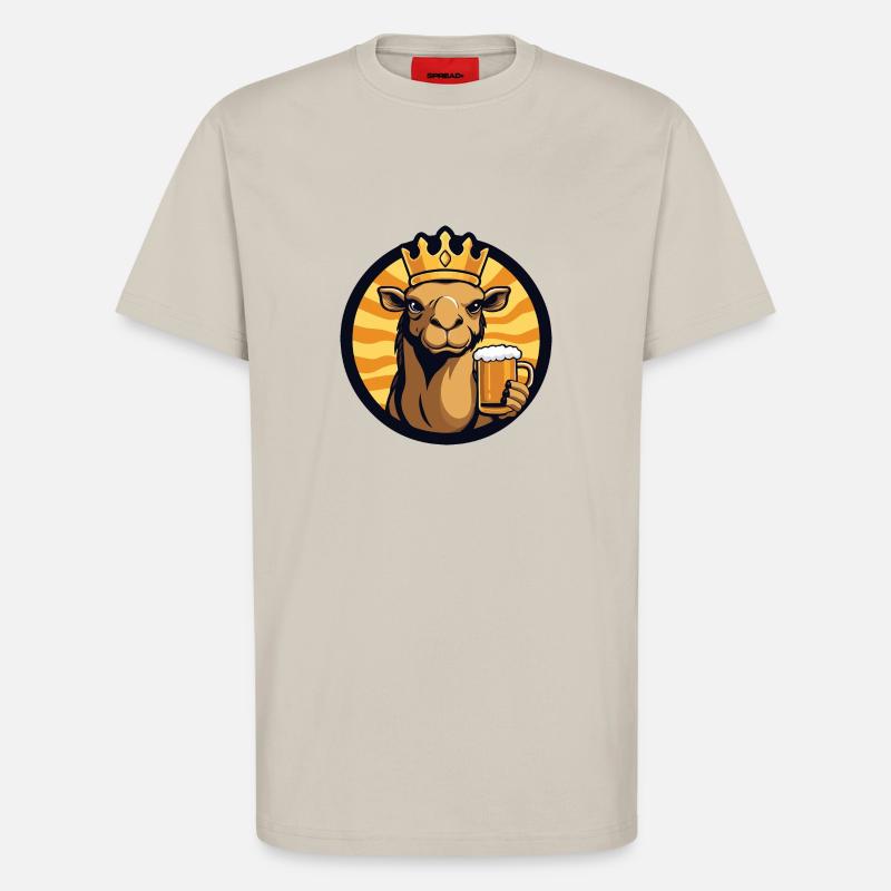 Kamel Bier Comic - T-Shirt - made by SPREAD - WARM CLAY