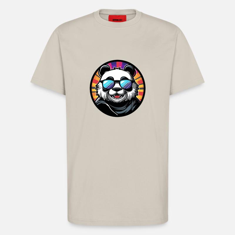 Panda Comic Cool - T-Shirt - made by SPREAD - WARM CLAY