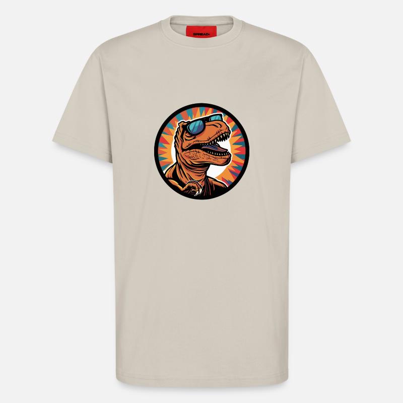 Dinosaur T-Rex Cool Comic - T-Shirt - made by SPREAD - WARM CLAY