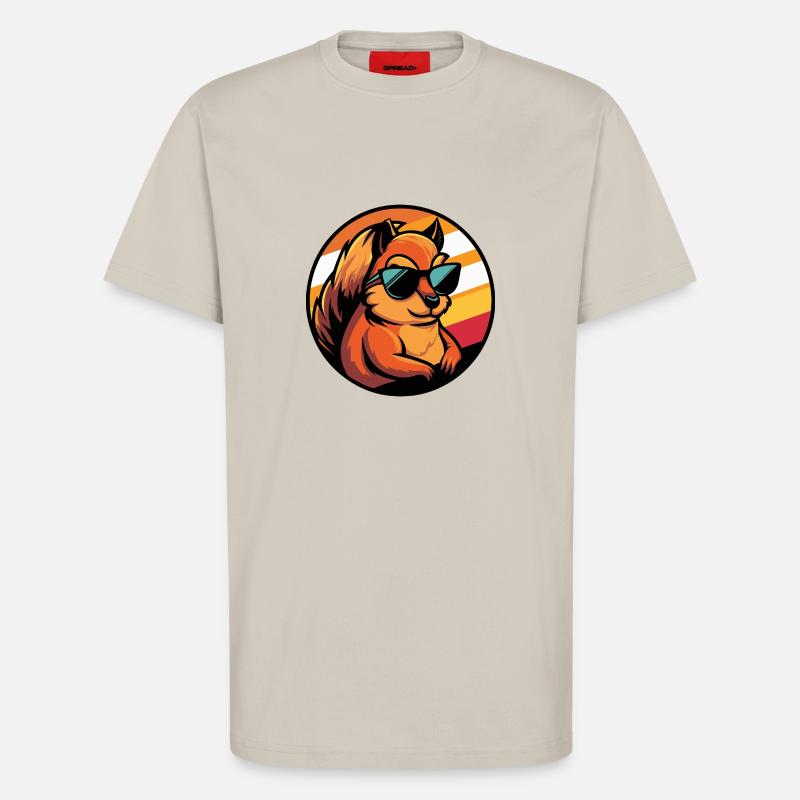 Squirrel Comic Cool - T-Shirt - made by SPREAD - WARM CLAY