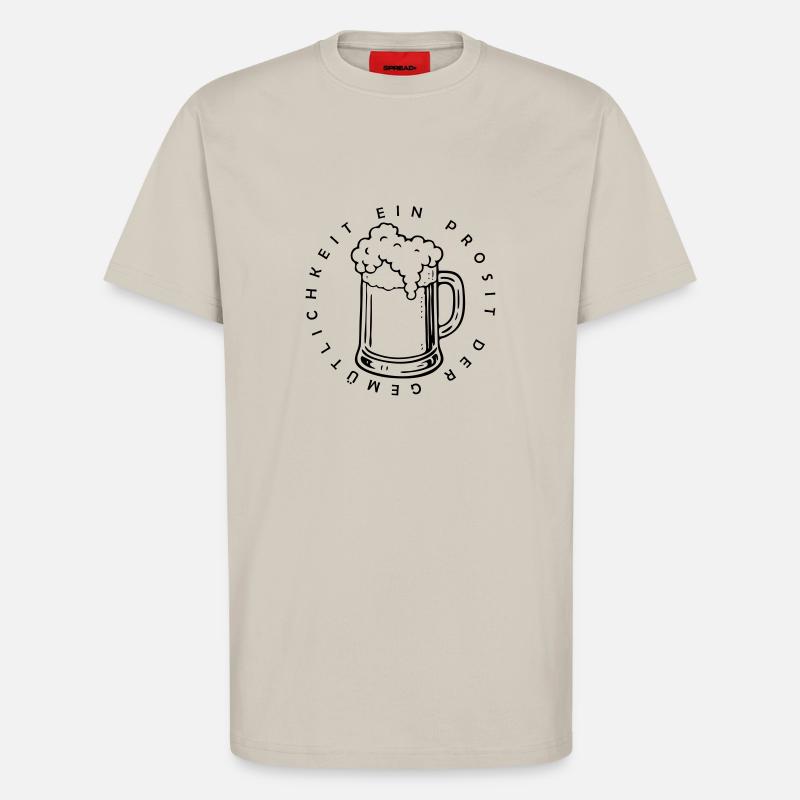 Ein Prosit der Gemütlichkeit - T-shirt bio décontracté fabriqué en UE - WARM CLAY