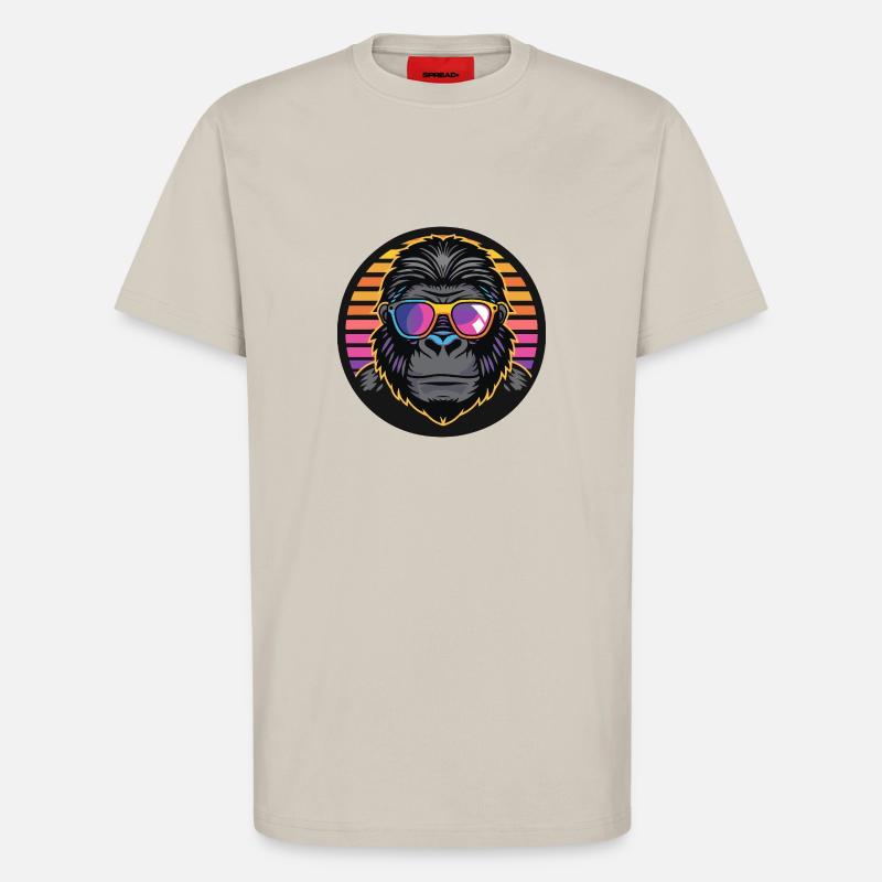 Gorilla Comic Cool - T-Shirt - made by SPREAD - WARM CLAY