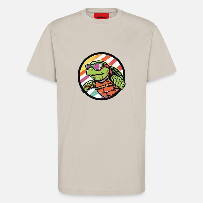 Turtle Comic Cool - T-Shirt - made by SPREAD - WARM CLAY