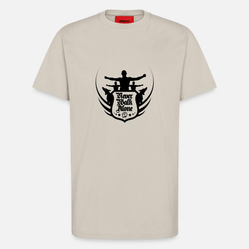 neverwalkalone2 - T-Shirt - made by SPREAD - WARM CLAY