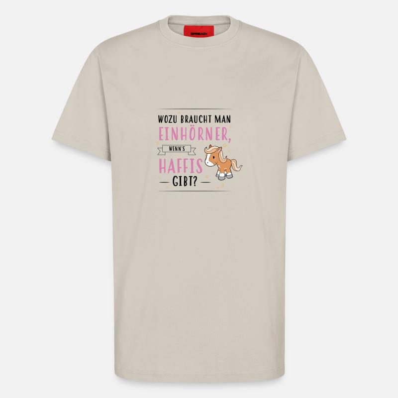 Wozu Einhörner Haflinger - T-Shirt - made by SPREAD - WARM CLAY