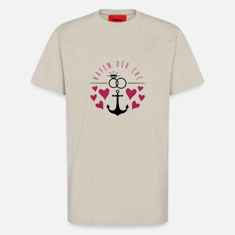 hafen der ehe herzen - T-Shirt - made by SPREAD - WARM CLAY