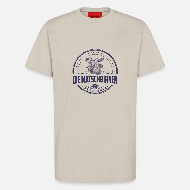 Matschbirnen einfarbig 1 - T-Shirt - made by SPREAD - WARM CLAY