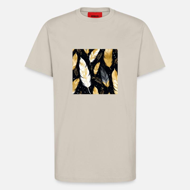 Boho Feathers - T-Shirt - made by SPREAD - WARM CLAY