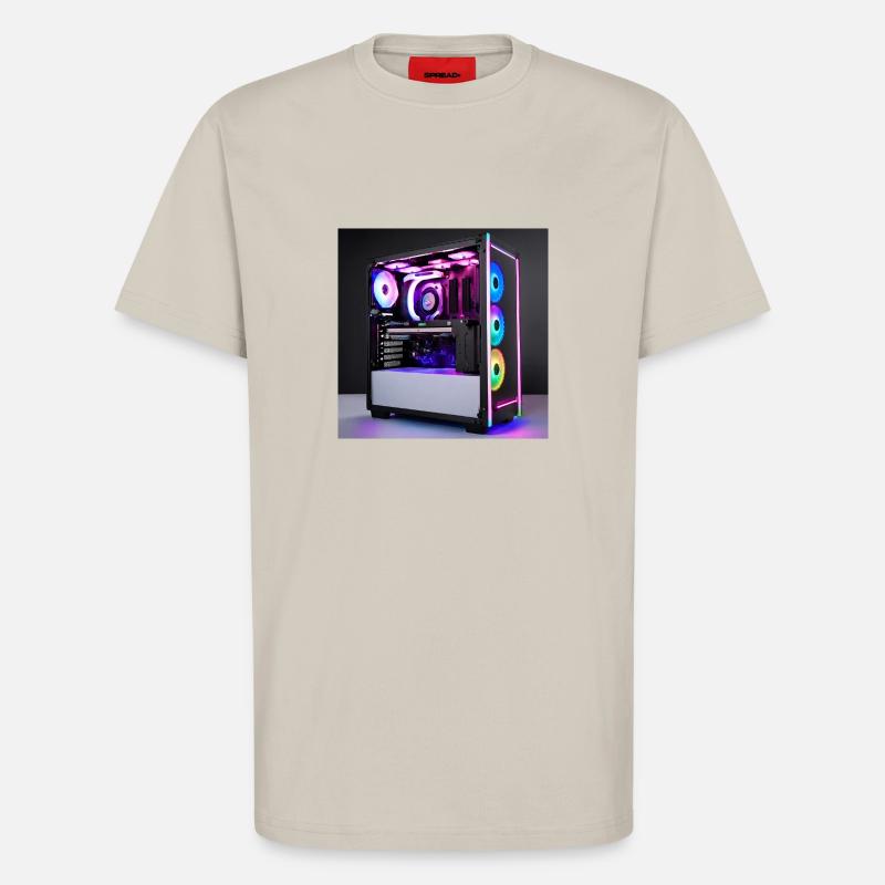 RGB Gaming PC - T-Shirt - made by SPREAD - WARM CLAY