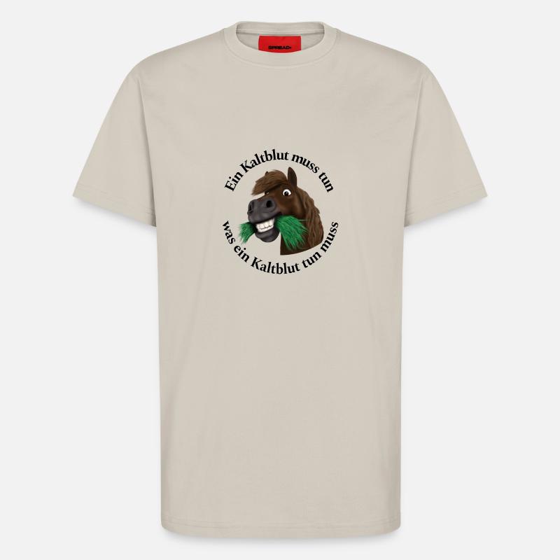 Pummelpony Nimmersatt Kaltblut - T-Shirt - made by SPREAD - WARM CLAY