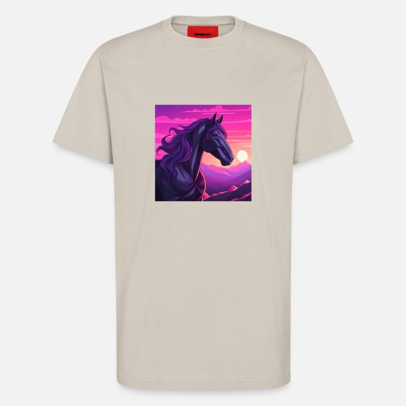 Pferdekunst - T-Shirt - made by SPREAD - WARM CLAY