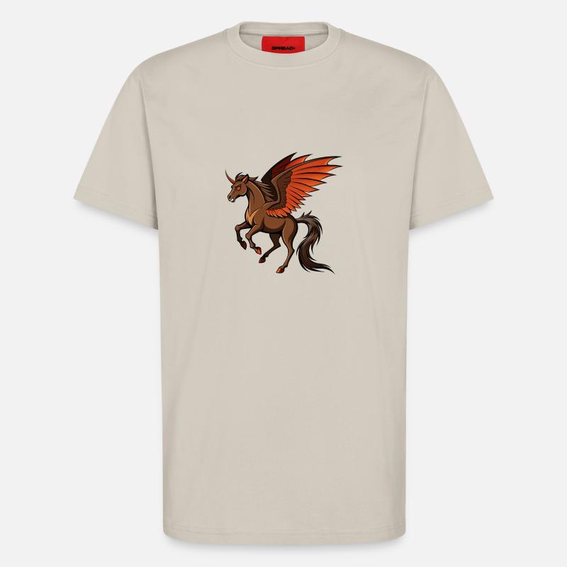 Kampfbereites Dämonenpferd - T-Shirt - made by SPREAD - WARM CLAY