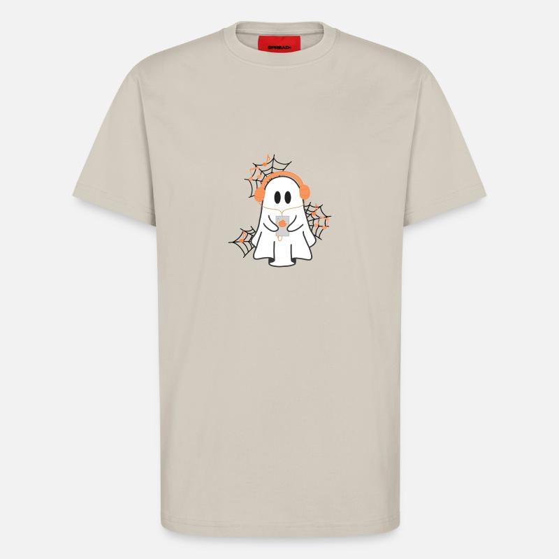 Geist mit Kopfhörer - T-Shirt - made by SPREAD - WARM CLAY