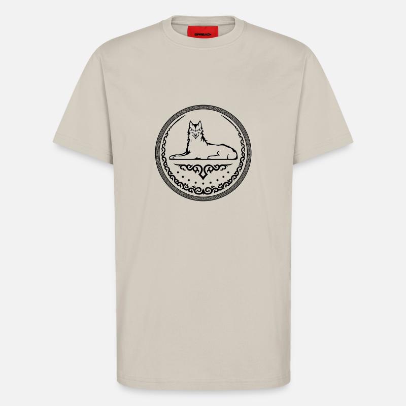Ichkerischer Wolf - T-Shirt - made by SPREAD - WARM CLAY