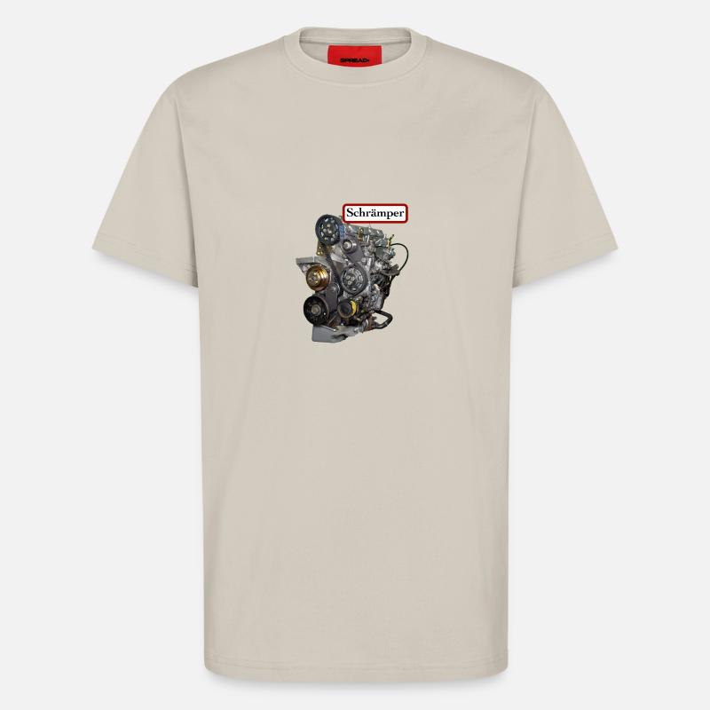 Motor Bild Schrämper Blank - T-Shirt - made by SPREAD - WARM CLAY