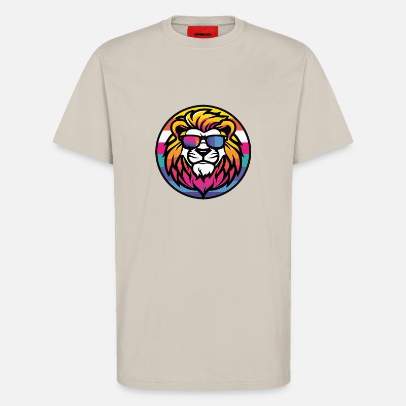 Lion Comic Cool - T-Shirt - made by SPREAD - WARM CLAY