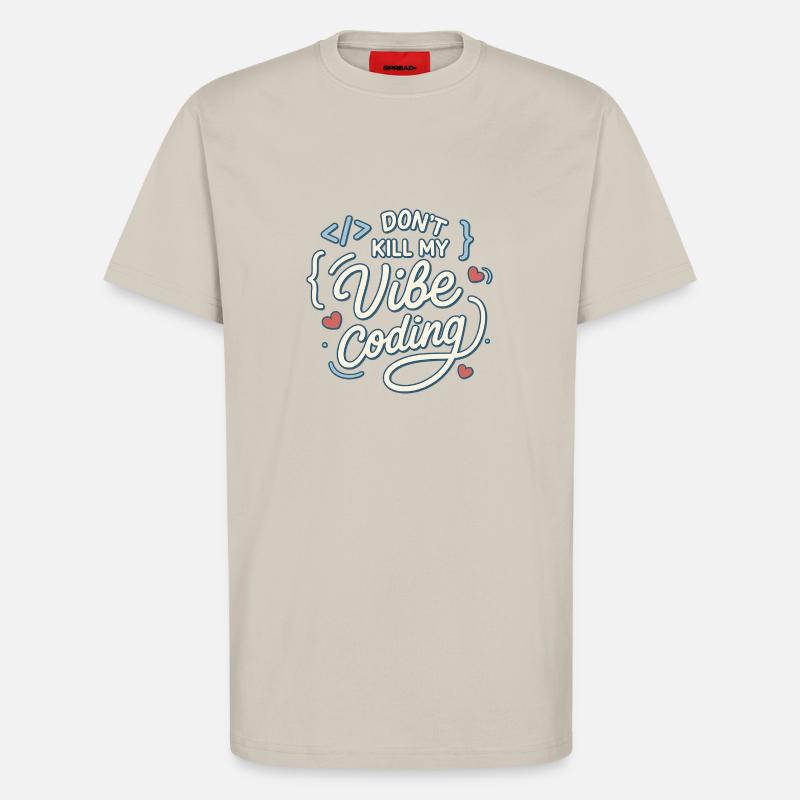 Vibe coding - T-shirt bio décontracté fabriqué en UE - WARM CLAY