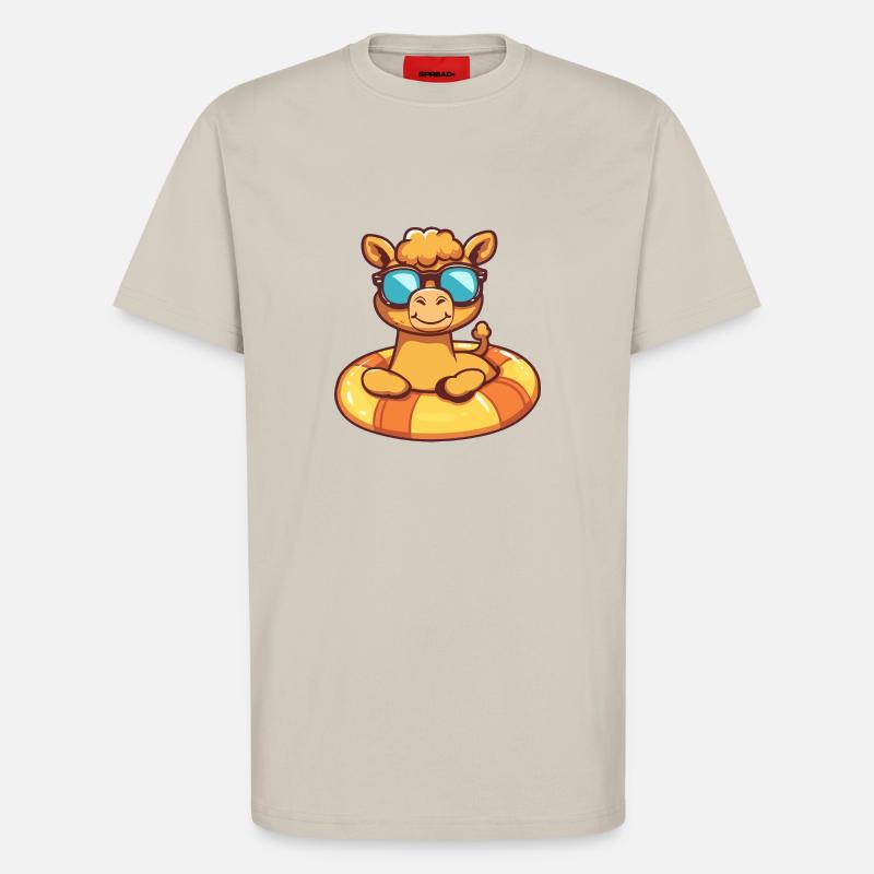 Kamel Sommer Comic - T-Shirt - made by SPREAD - WARM CLAY