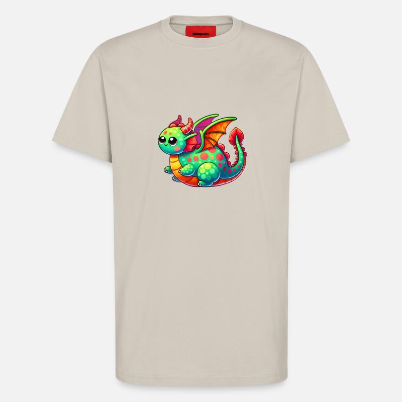 Dragon Comic - T-Shirt - made by SPREAD - WARM CLAY