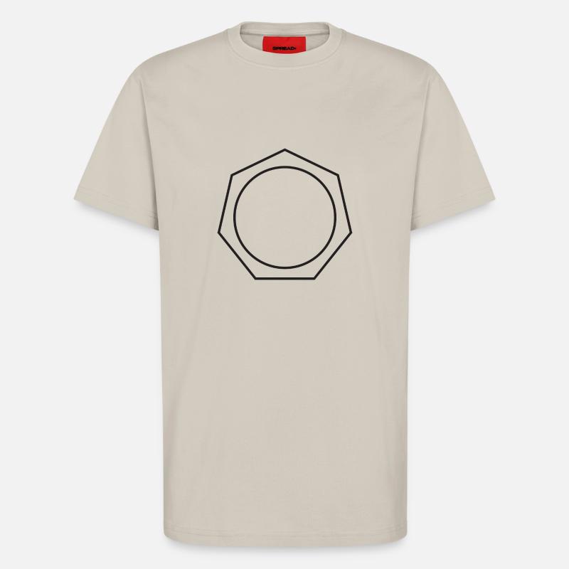 Kreis im Siebeneck oder Mutter - T-Shirt - made by SPREAD - WARM CLAY
